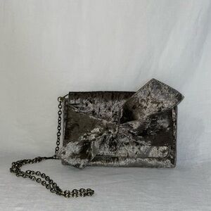 Anthropologie Crushed Velvet, Crossbody Bag